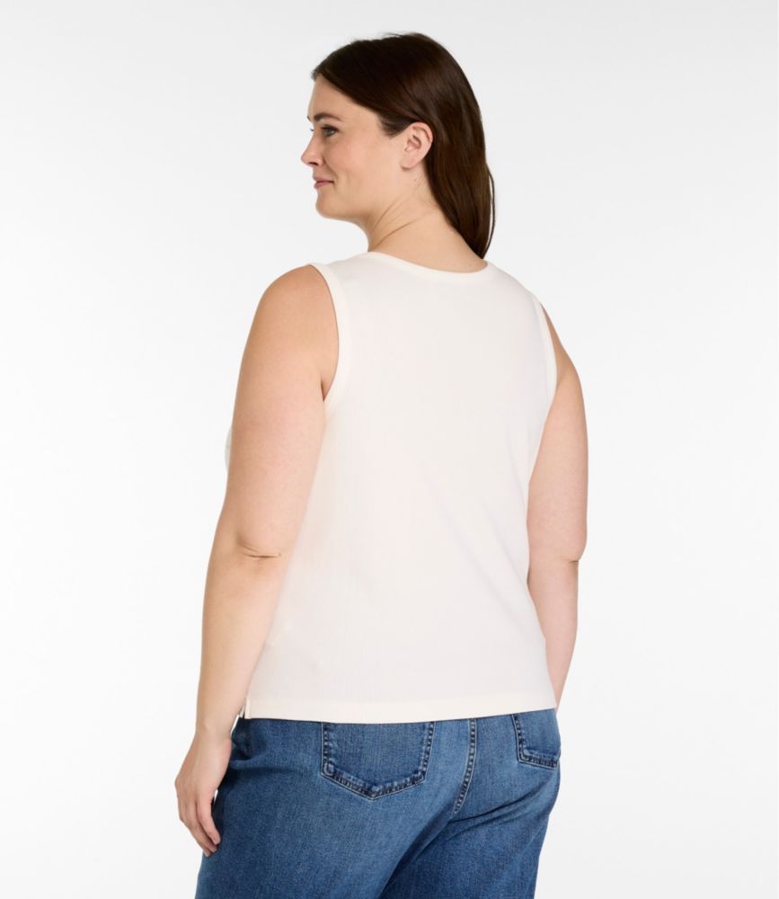 Women's Bean's Ribbed Layering Tank, Pale Rose, small image number 3