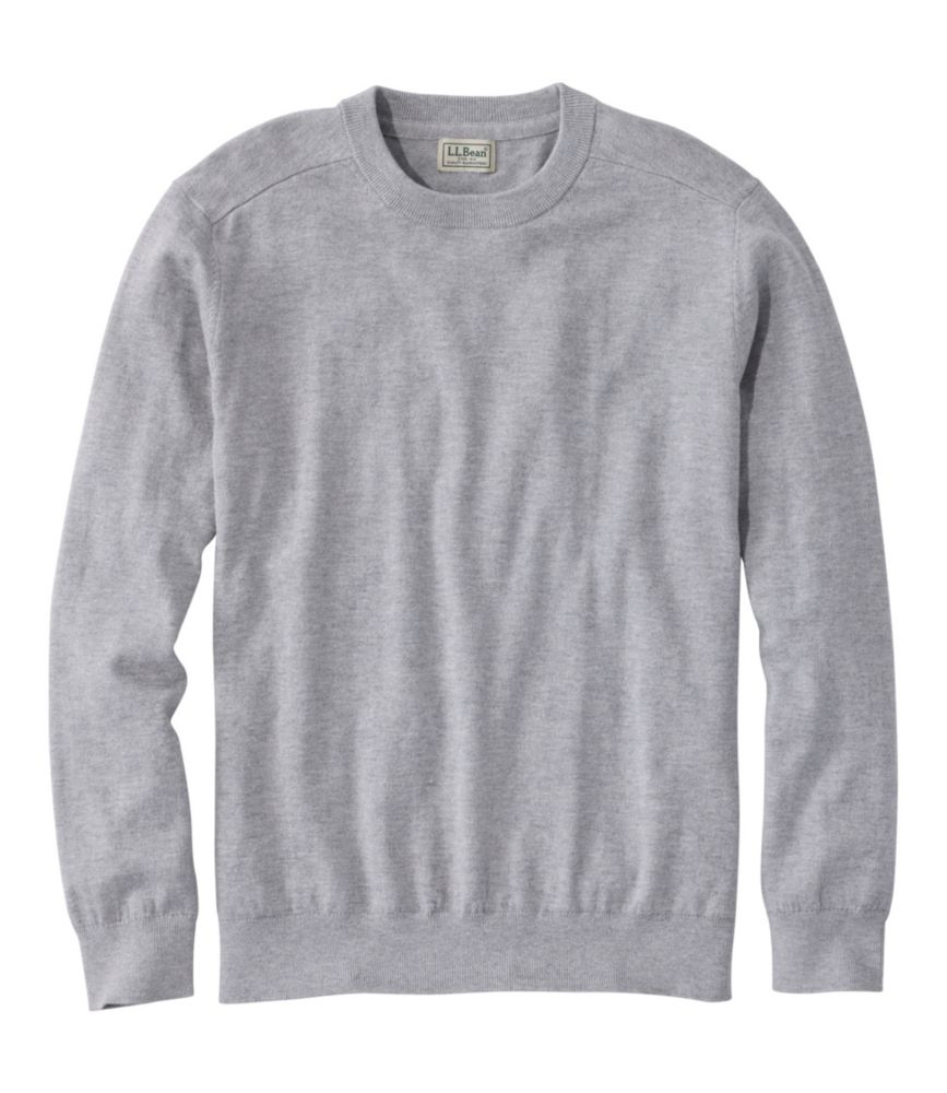 Men's All Seasons Cotton Blend Sweater, Crewneck