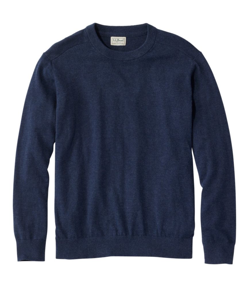 Men's All Seasons Cotton Blend Sweater, Crewneck