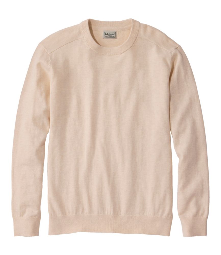 Men's All Seasons Cotton Blend Sweater, Crewneck