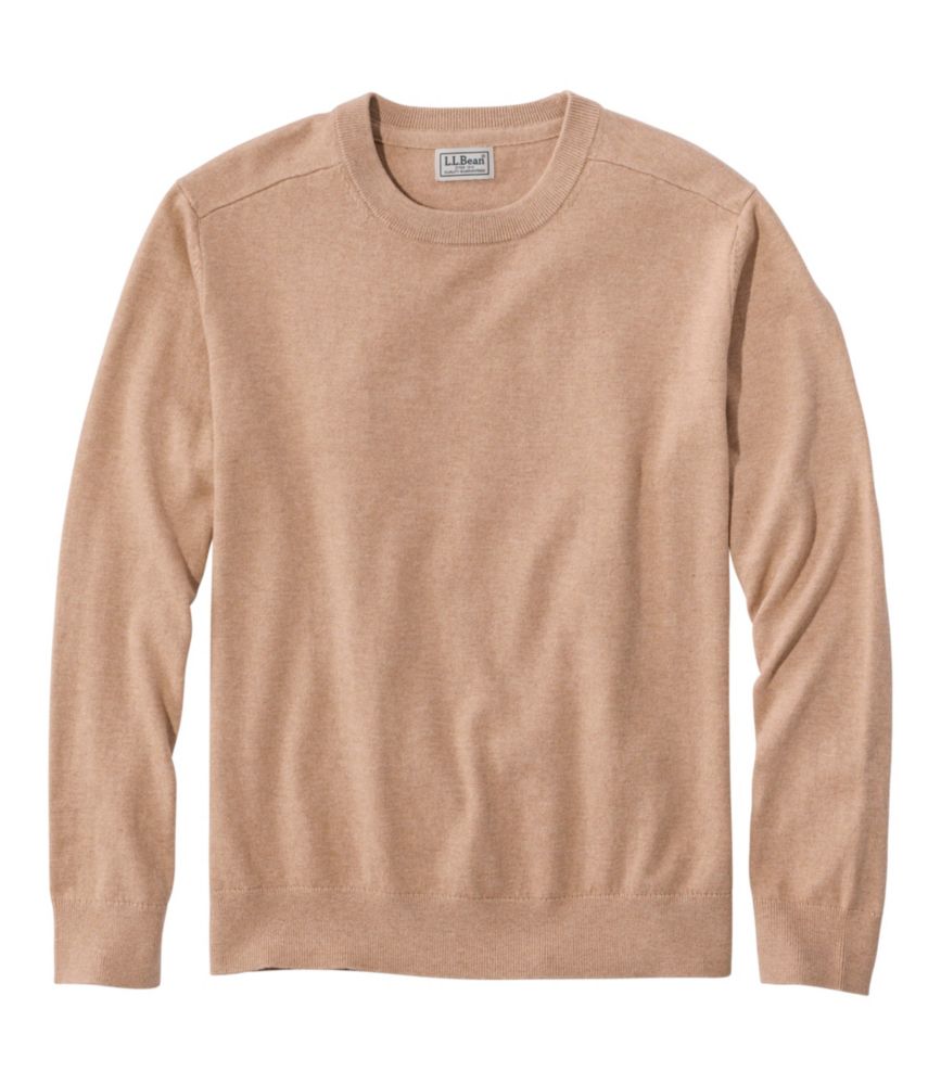 Men's All Seasons Cotton Blend Sweater, Crewneck