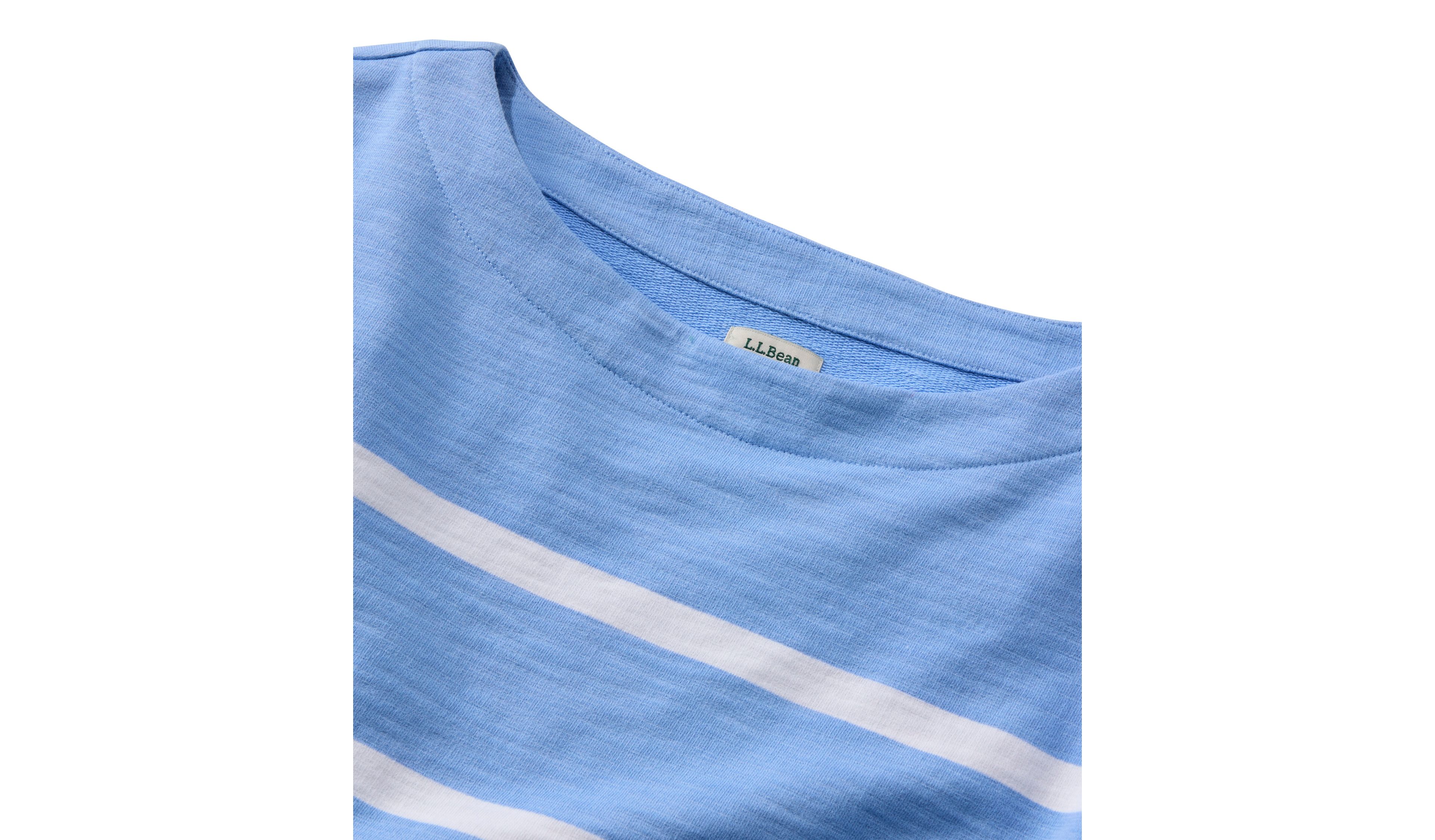 Women's Peaks Island Top, Relaxed Boatneck Long-Sleeve Stripe