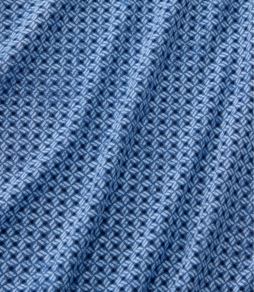 Women's Summer Knit Dress, Three-Quarter-Sleeve Scoopneck Print