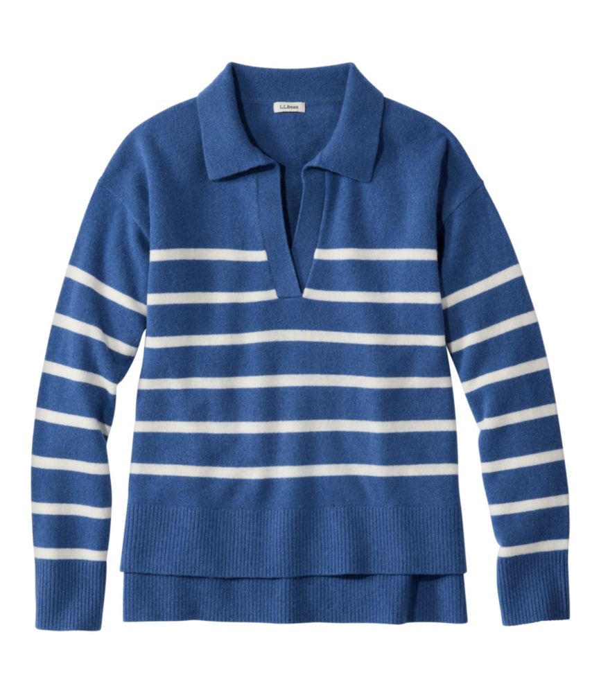 Women's Classic Cashmere Sweater, Relaxed Polo