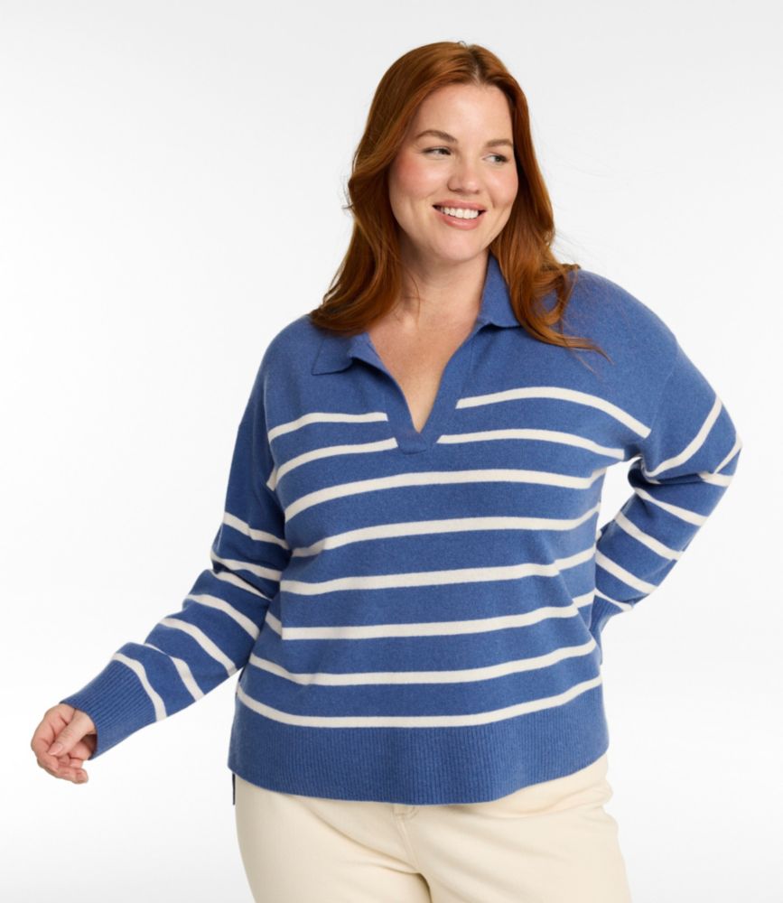 Women's Classic Cashmere Sweater, Relaxed Polo