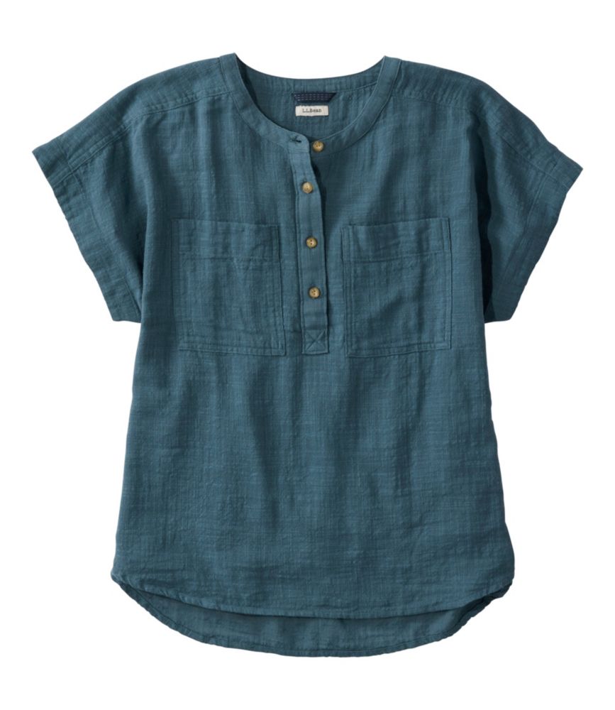 Women's L.L.Bean Day Breeze Shirt, Short-Sleeve Popover