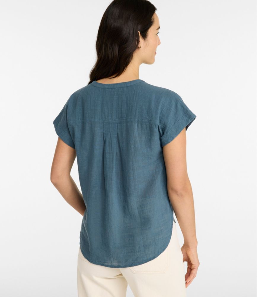 Women's L.L.Bean Day Breeze Shirt, Short-Sleeve Popover