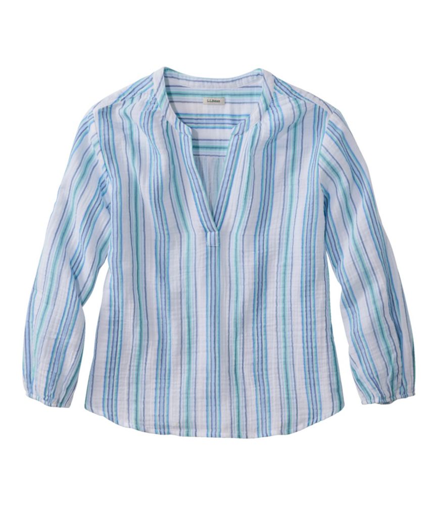 Women's Cloud Gauze Shirt, Splitneck Popover