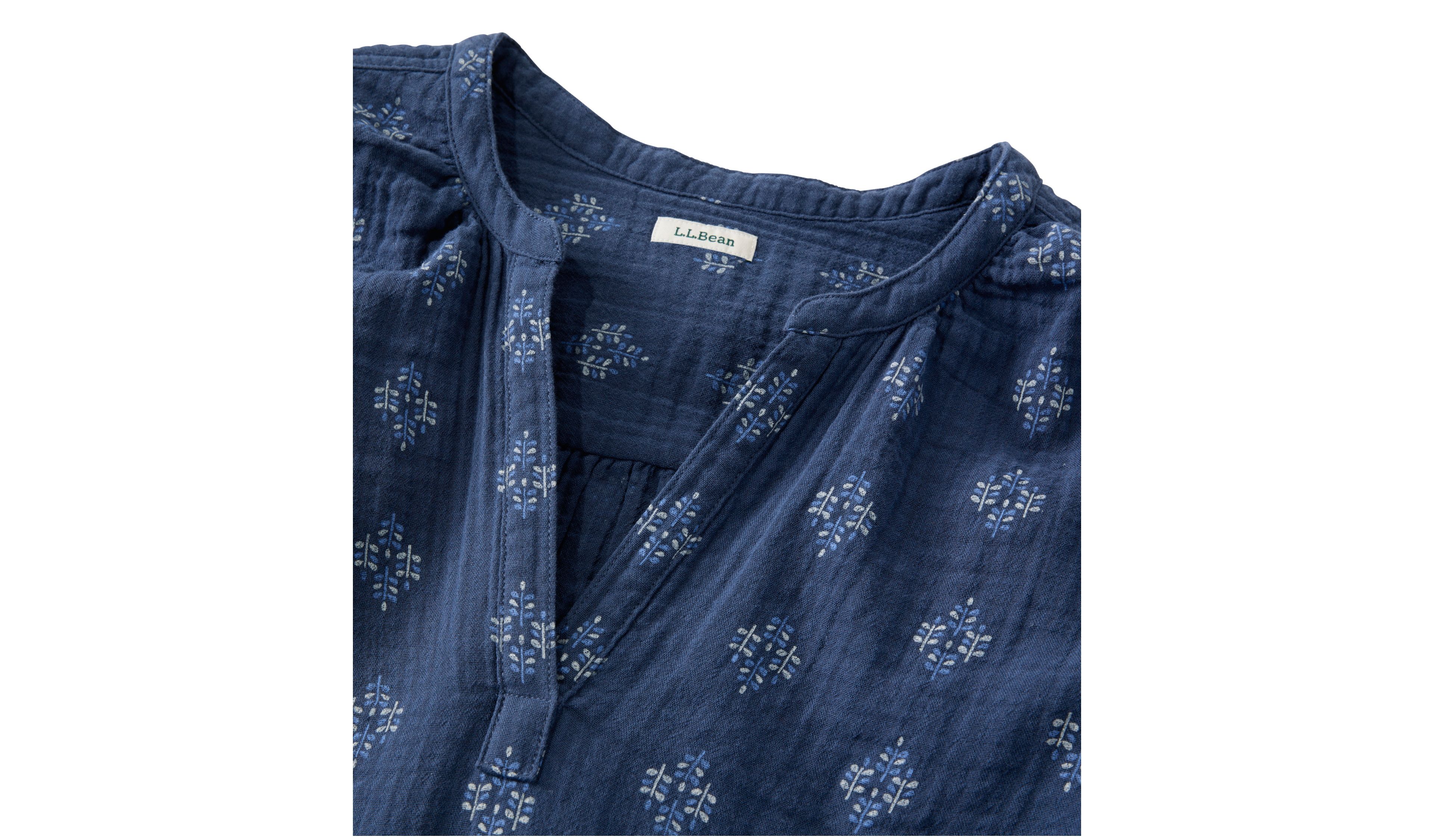 Women's Cloud Gauze Shirt, Splitneck Popover