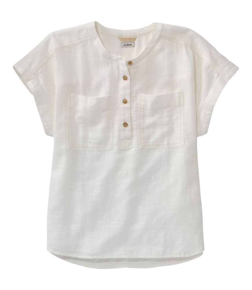 Women's L.L.Bean Day Breeze Shirt, Short-Sleeve Popover