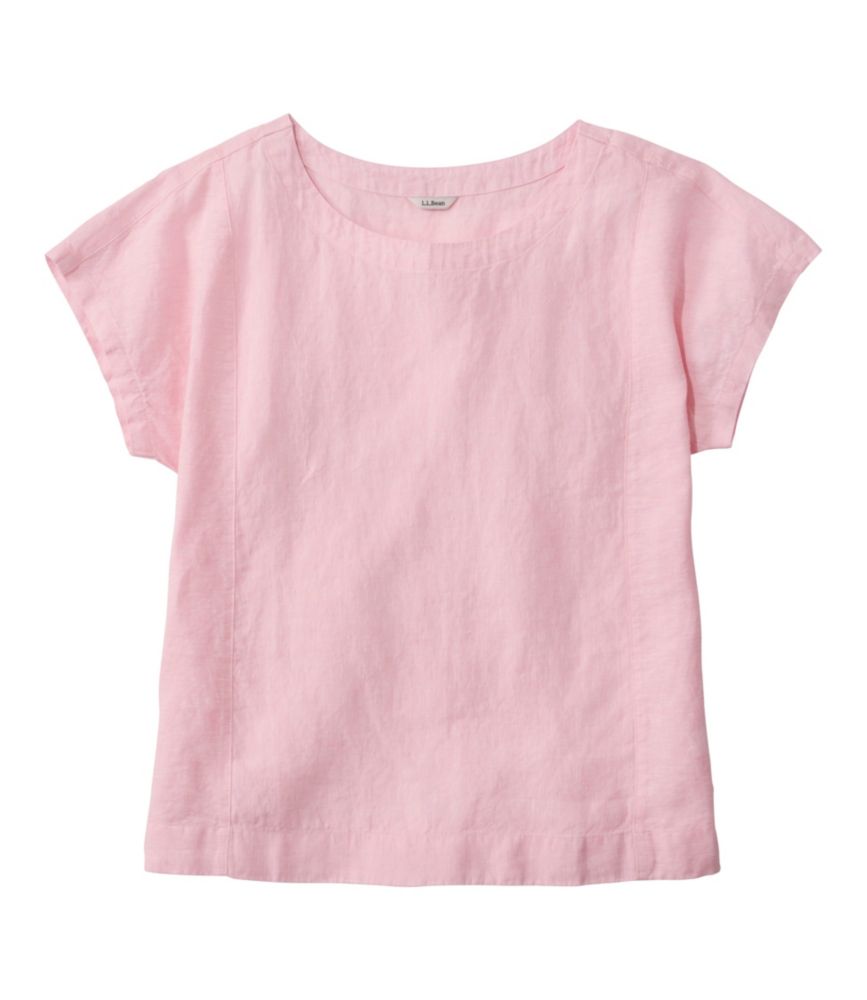 Women's Premium Washable Linen Shirt, Short-Sleeve