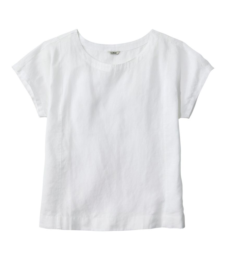 Women's Premium Washable Linen Shirt, Short-Sleeve