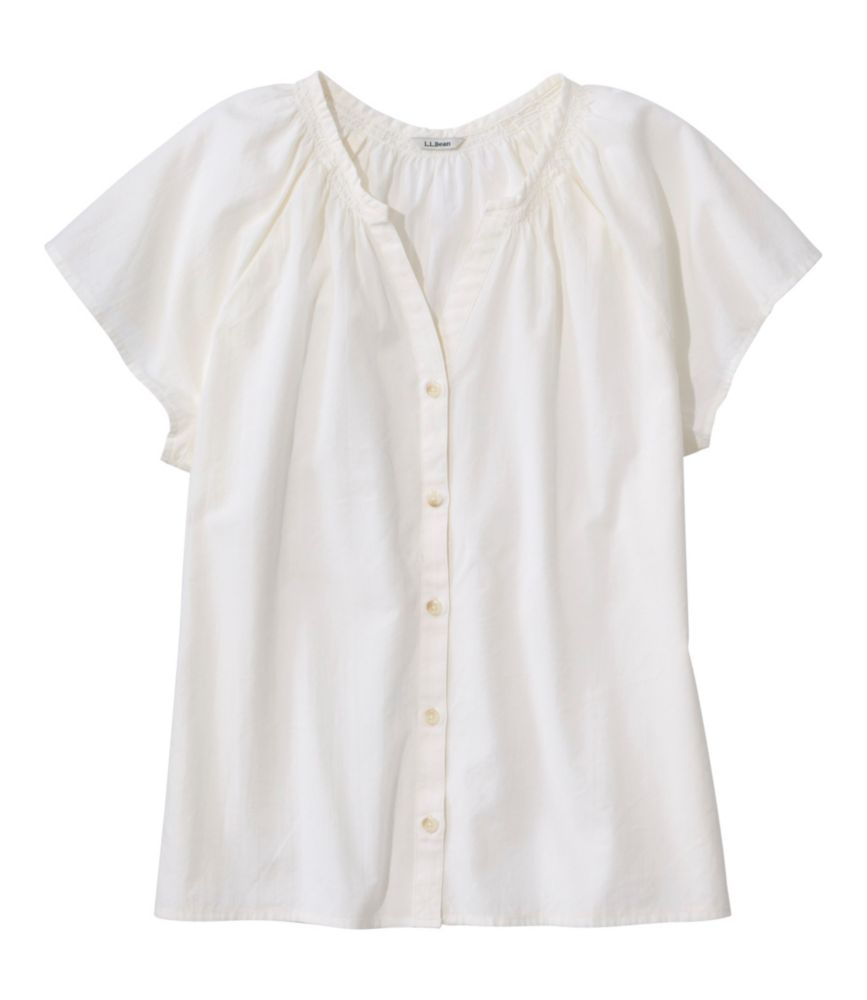 Women's Whisperweight Poplin Shirt, Short-Sleeve