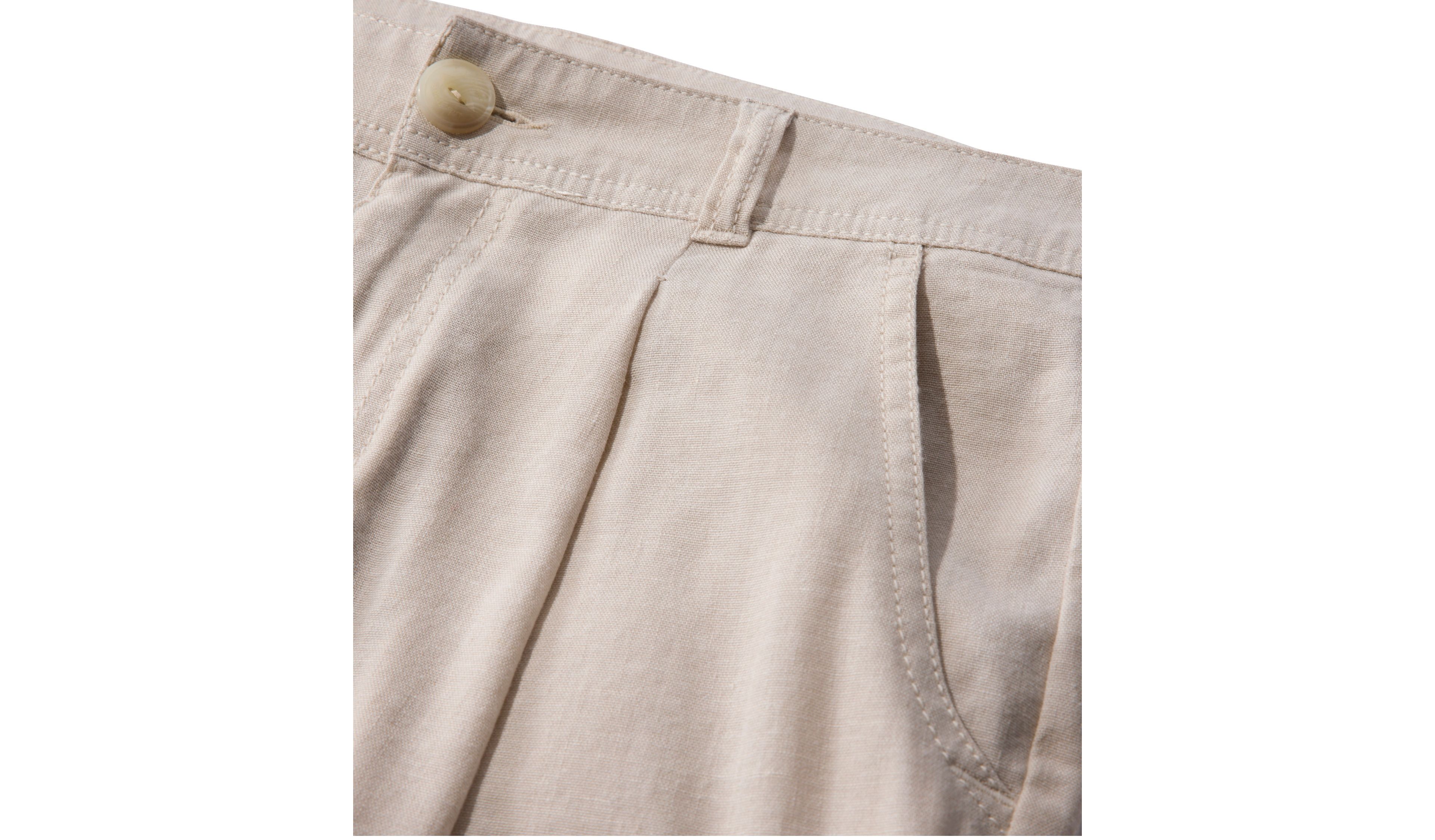Women's Lakeside Linen-Blend Pants, Crop