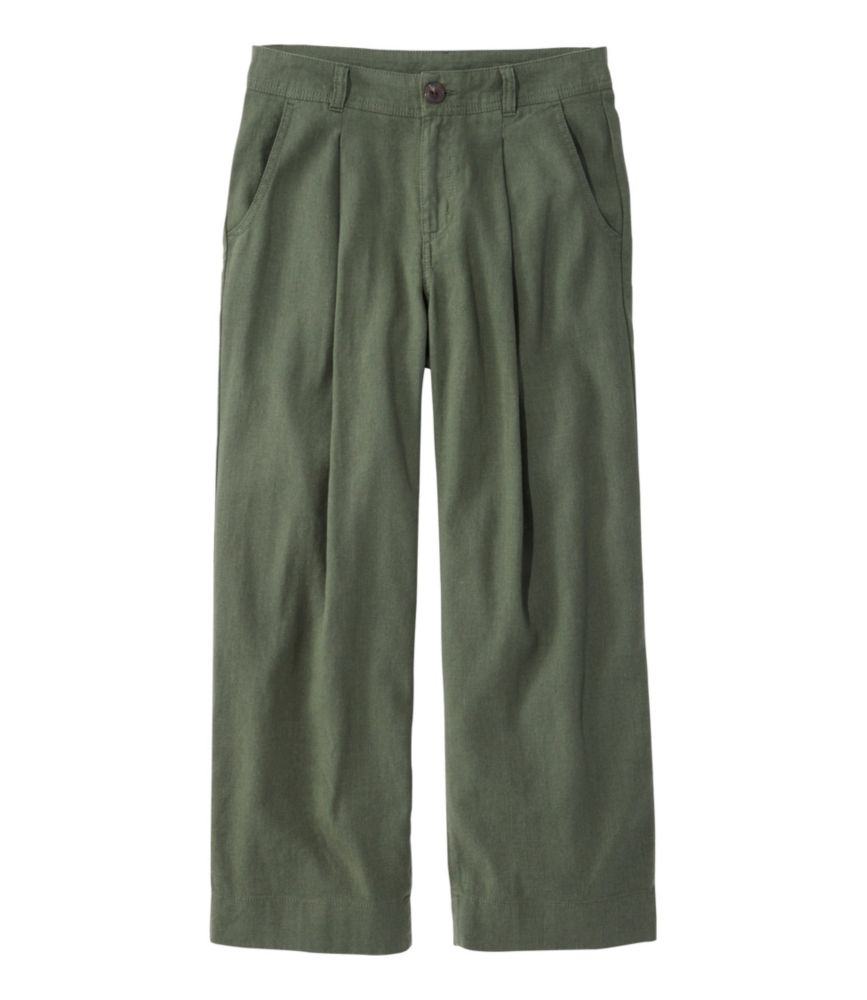 Women's Lakeside Linen-Blend Pants, Crop