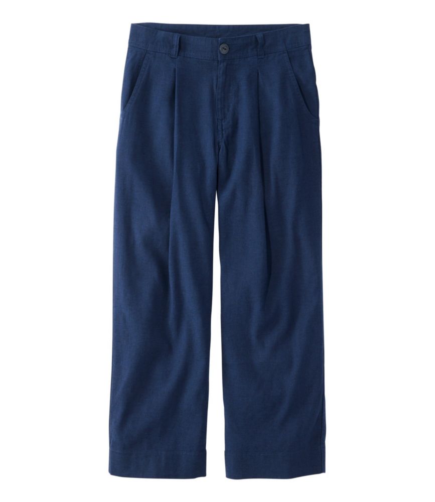 Women's Lakeside Linen-Blend Pants, Crop