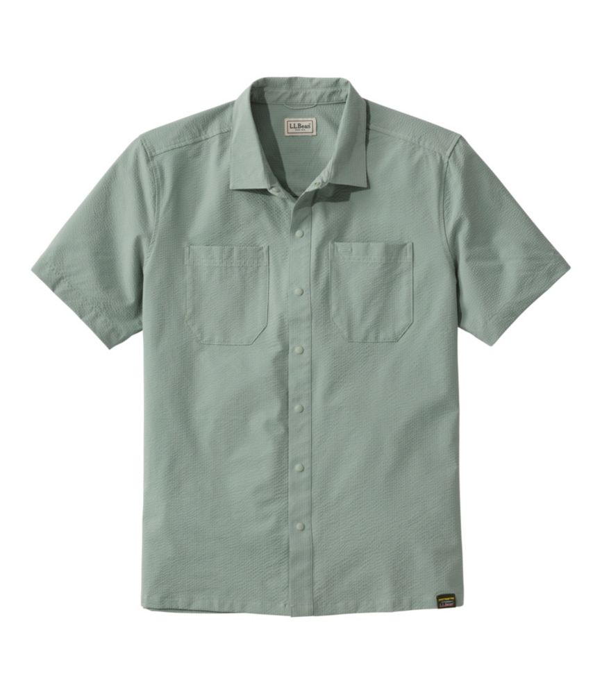 Men's VentureTek Seersucker Shirt, Short-Sleeve