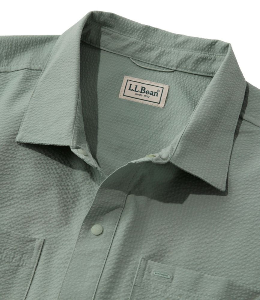 Men's VentureTek Seersucker Shirt, Short-Sleeve, Classic Navy, small image number 6