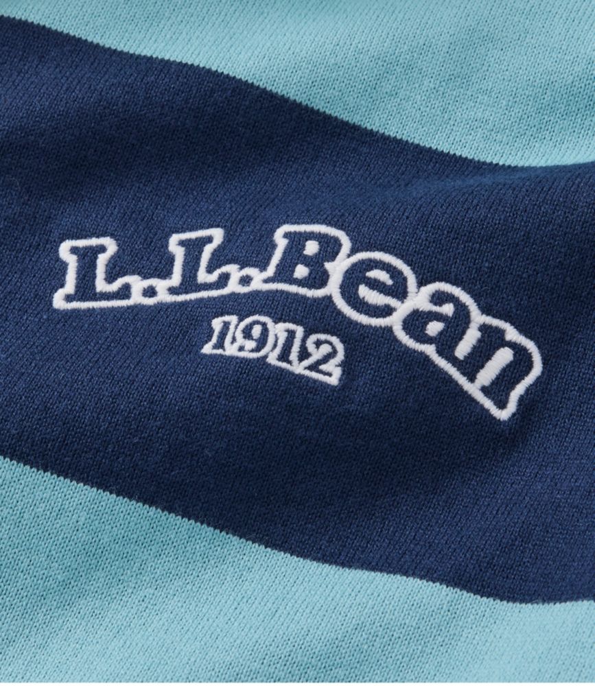 Men's Bean's Vintage Soft Rugby, Stripe Embroidered, Silver Blue/Classic Navy, small image number 5