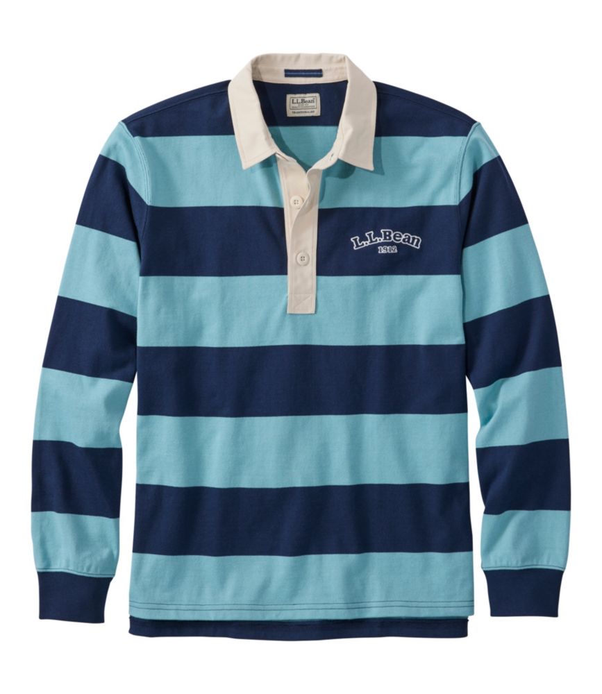 Men's Bean's Vintage Soft Rugby, Stripe Embroidered