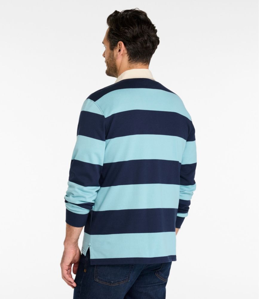 Men's Bean's Vintage Soft Rugby, Stripe Embroidered