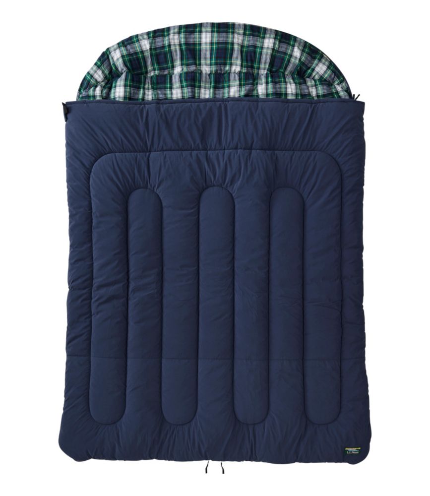 Flannel Lined Camp Double Sleeping Bag, 40°F