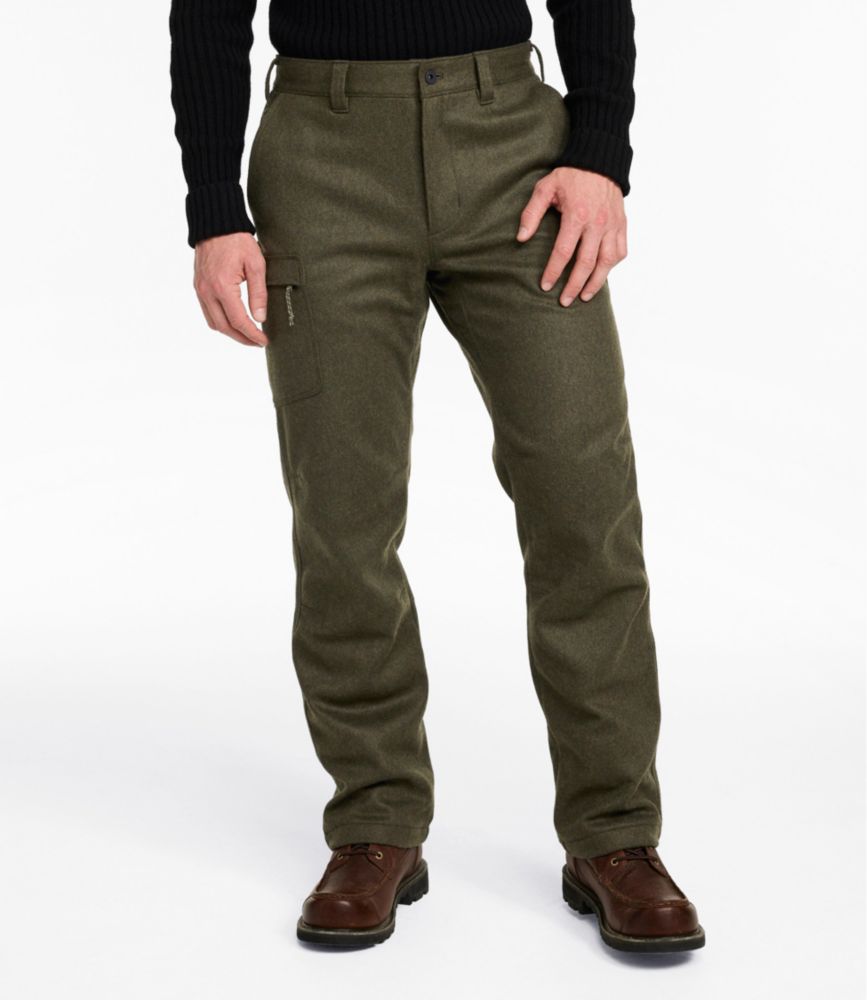 Men's Maine Guide Lightweight Lined Wool Pants, New