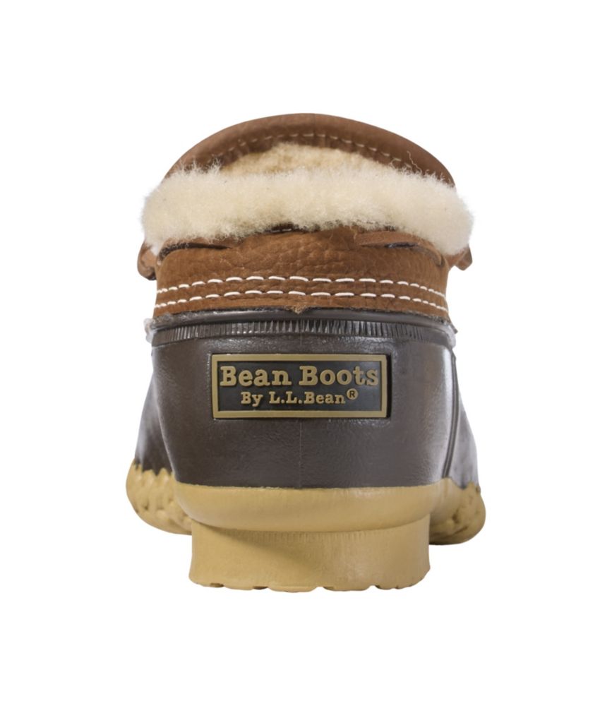 Men's Bean Boots, Shearling-Lined Rubber Mocs, Allspice/Bean Boot Brown/Gum, small image number 3