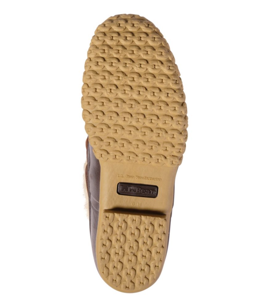 Men's Bean Boots, Shearling-Lined Rubber Mocs