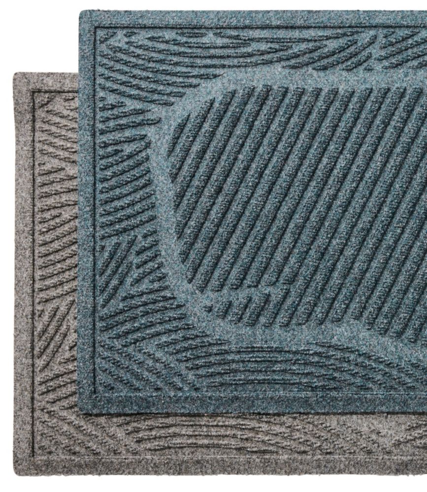 Everyspace Recycled Waterhog Wide Doormat, Swimming Whale, Bluestone, small image number 4