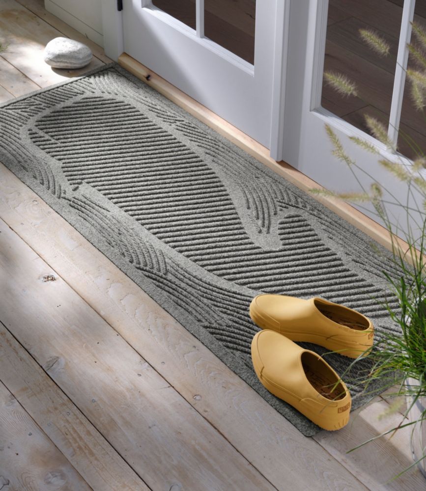 Everyspace Recycled Waterhog Wide Doormat, Swimming Whale, Bluestone, small image number 5