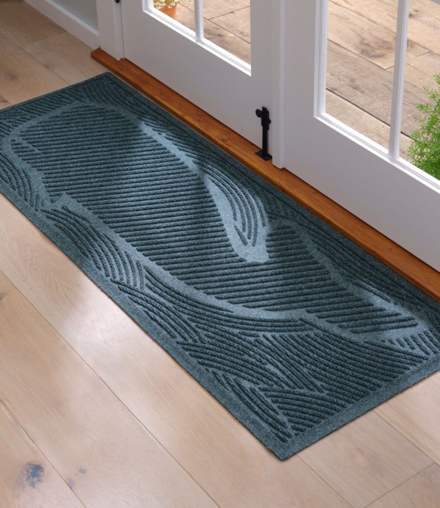Everyspace Recycled Waterhog Wide Doormat, Swimming Whale