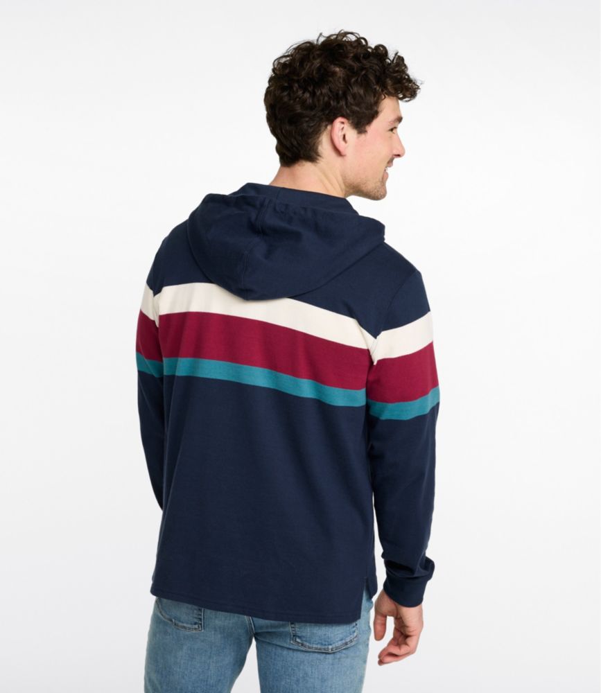 Men's Bean's Vintage Soft Rugby Hoodie, Bordeaux, small image number 3