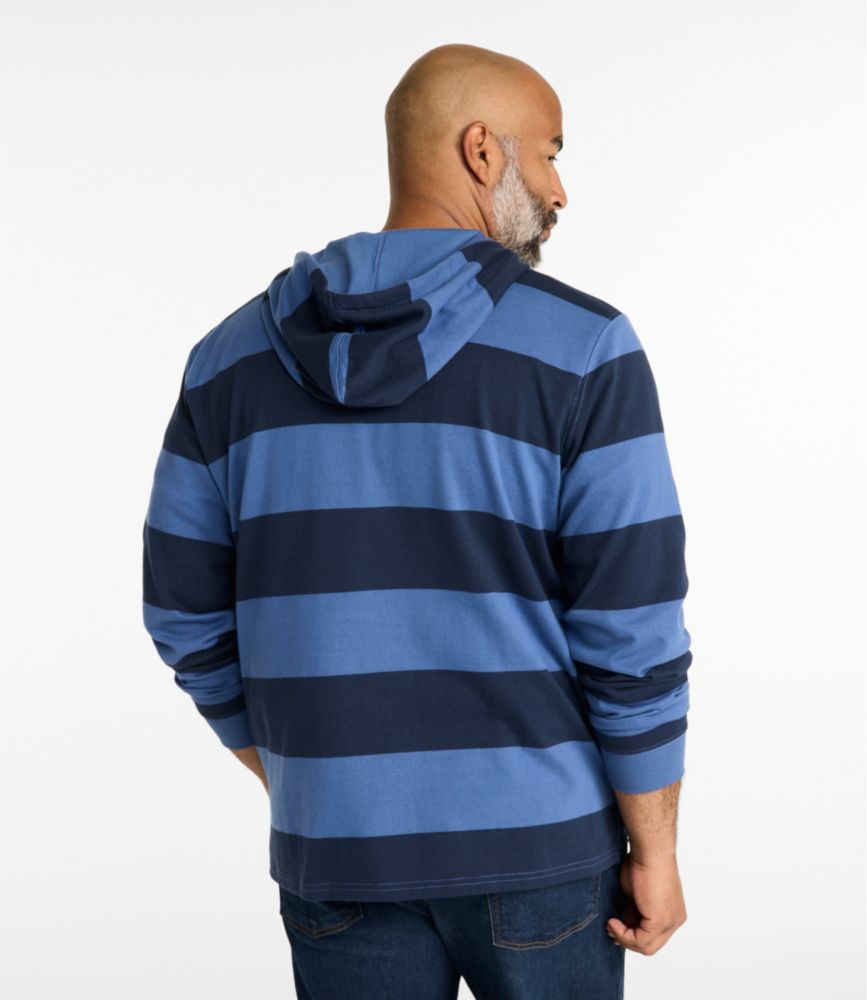 Men's Bean's Vintage Soft Rugby Hoodie, Bordeaux, small image number 5