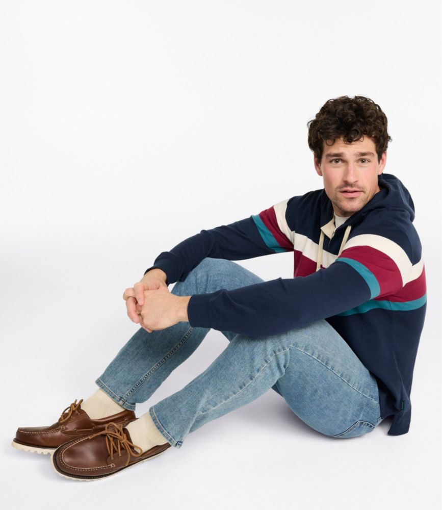 Men's Bean's Vintage Soft Rugby Hoodie, Bordeaux, small image number 11