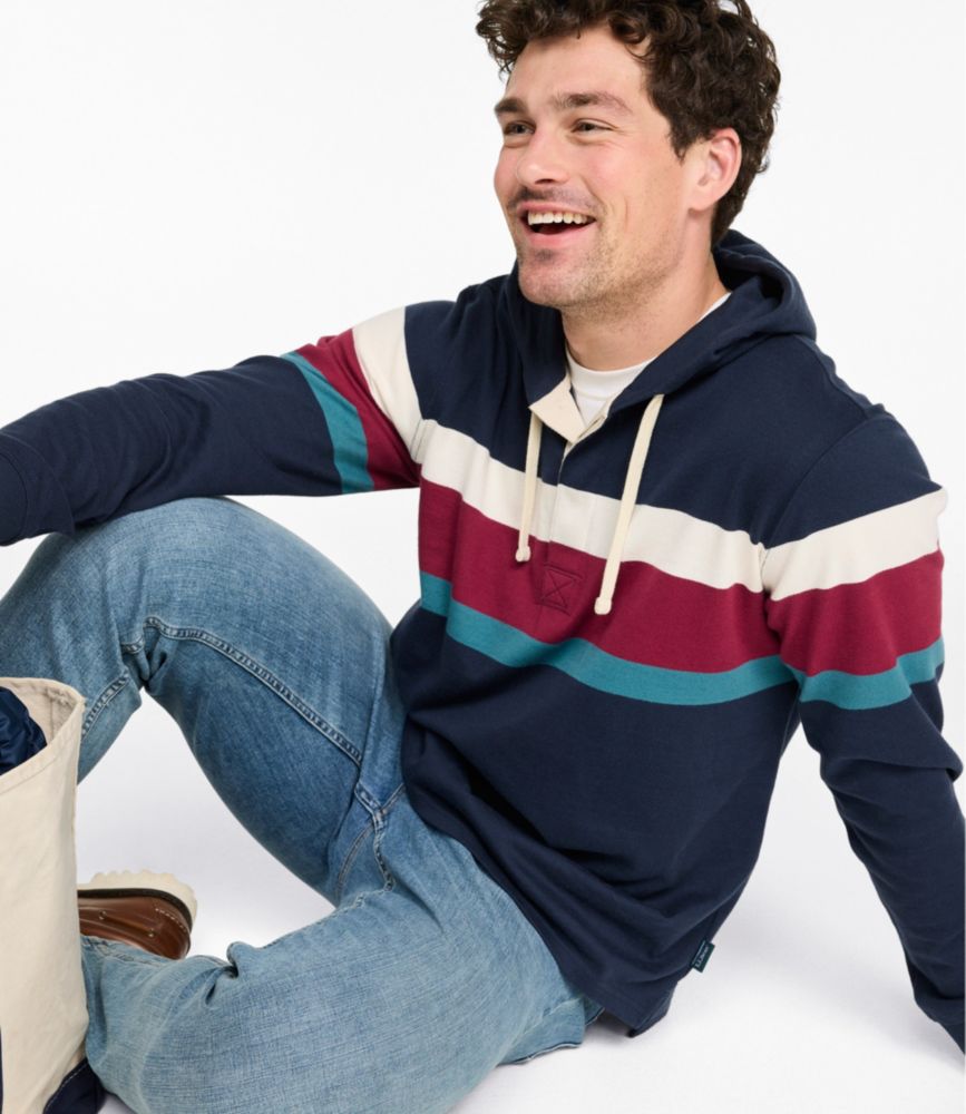 Men's Bean's Vintage Soft Rugby Hoodie, New