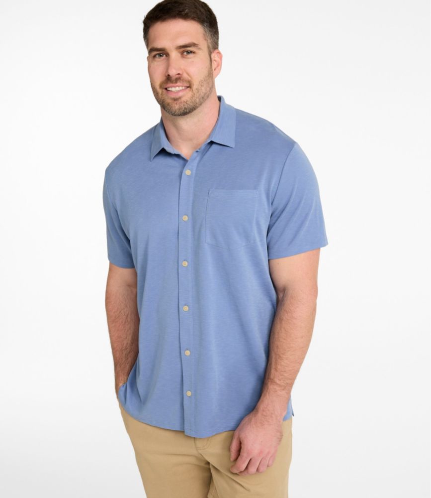 Men's Sunwashed Ultrasoft Button-Front Shirt, Short-Sleeve