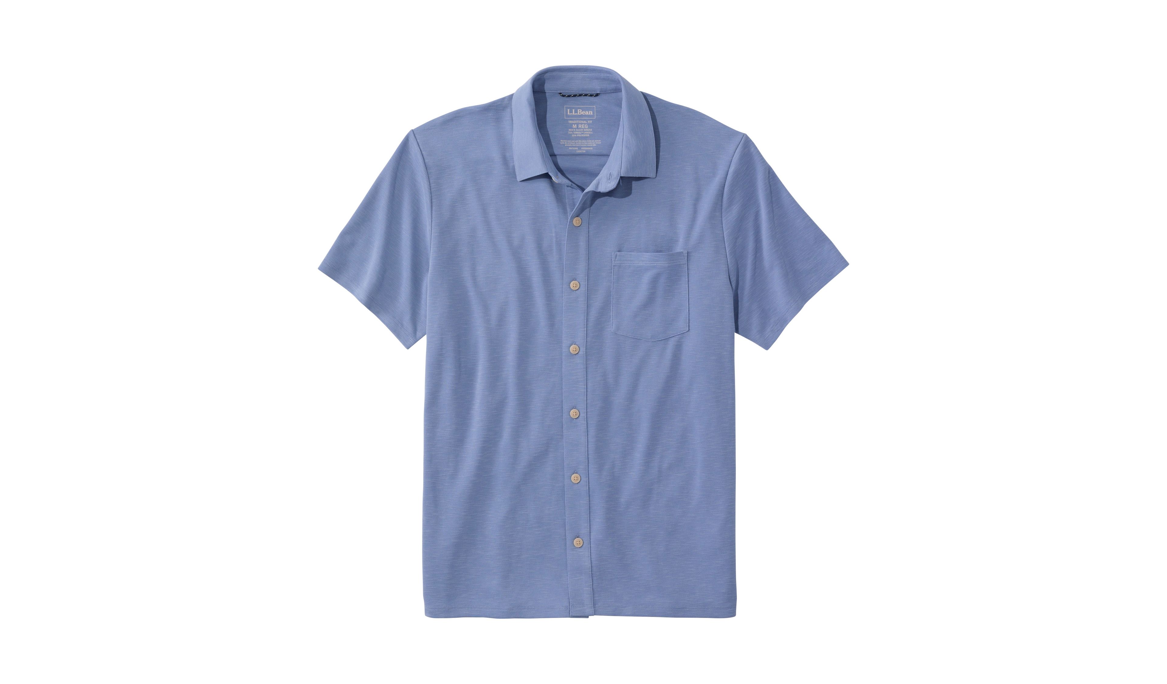 Men's Sunwashed Ultrasoft Button-Front Shirt, Short-Sleeve