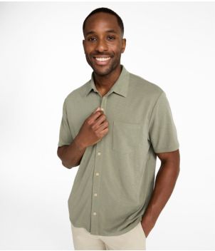 Men's Sunwashed Ultrasoft Button-Front Shirt, Short-Sleeve, New