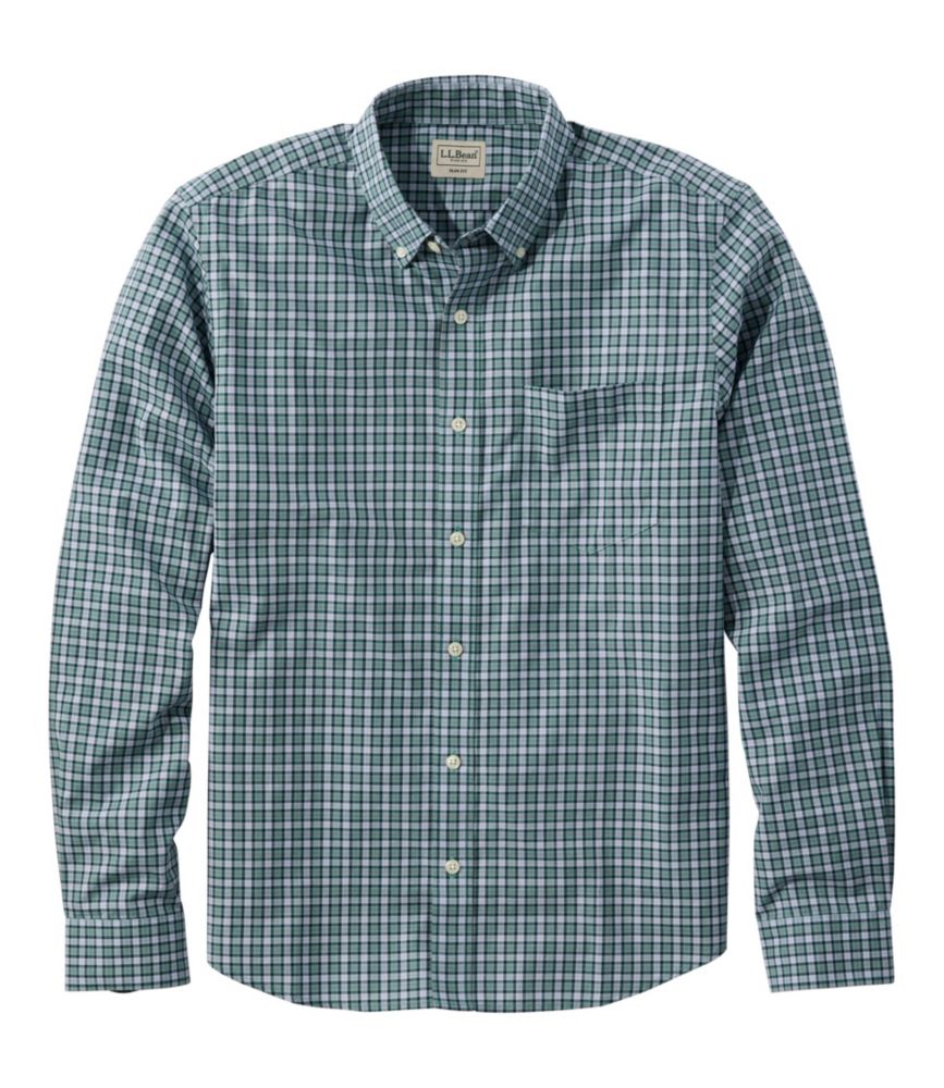 Men's Wrinkle-Free Kennebunk Sport Shirt, Long-Sleeve, Slim Fit, Check