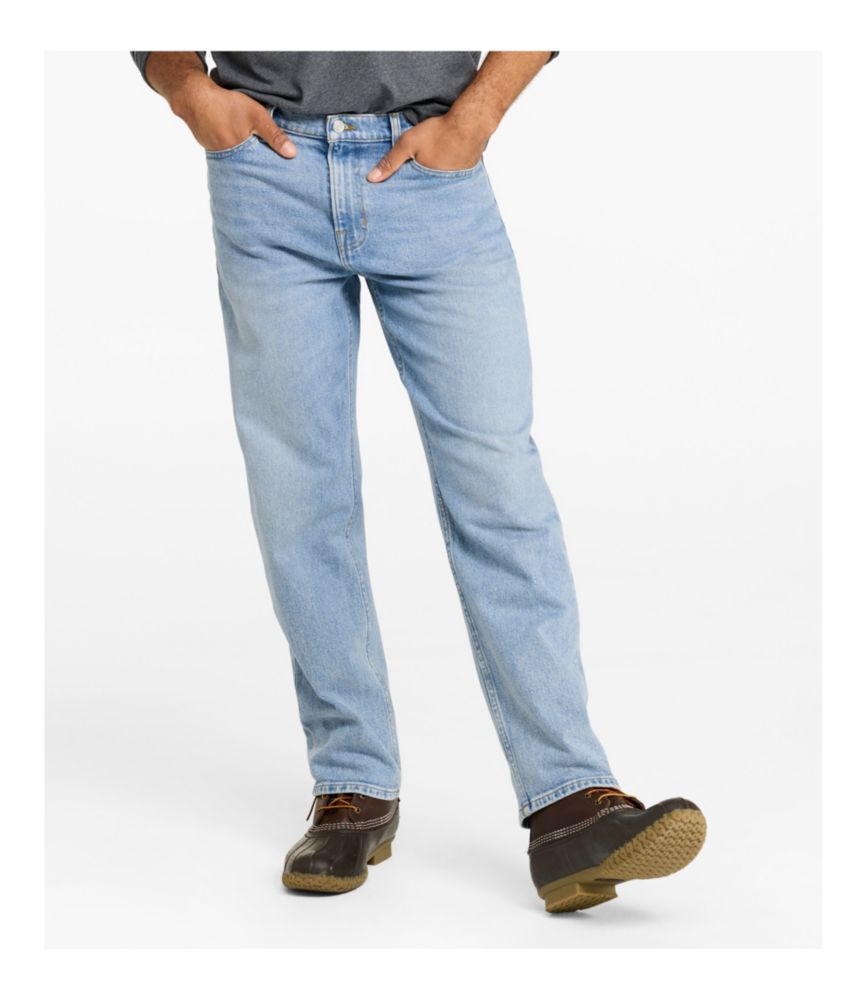 Men's Heritage Jeans, Relaxed Fit, Stonewashed, small image number 3