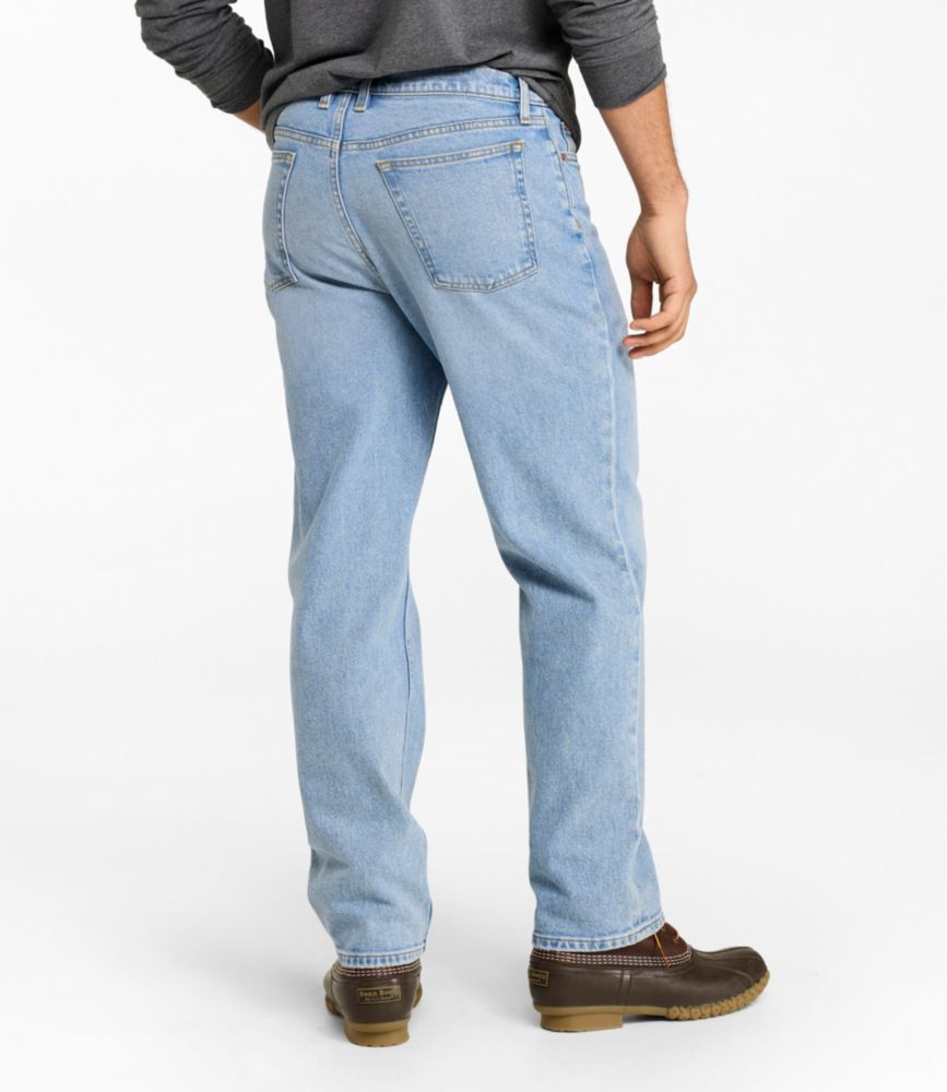 Men's Heritage Jeans, Relaxed Fit, Stonewashed, small image number 4