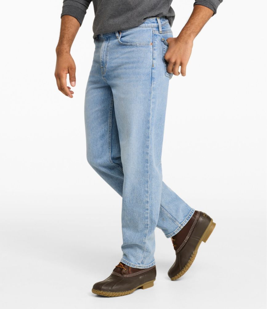 Men's Heritage Jeans, Relaxed Fit, Stonewashed, small image number 5