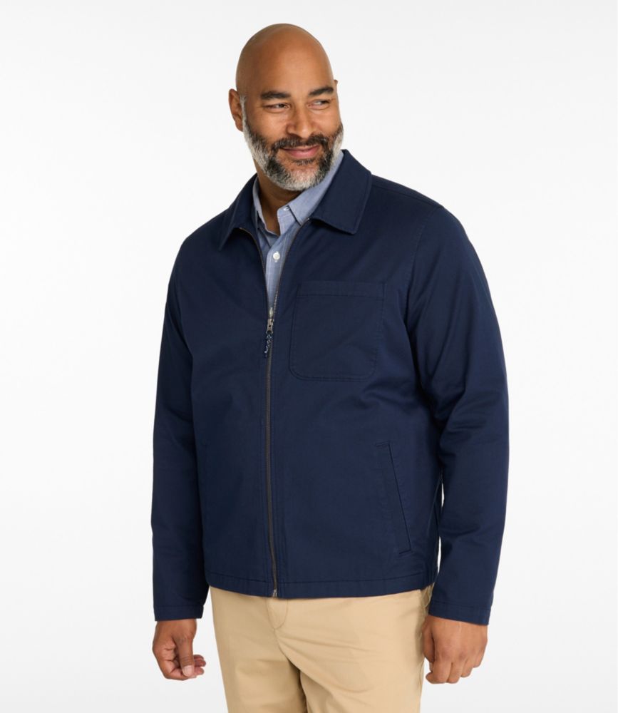 Men's Comfort Stretch Performance&reg; Indoor Jacket, Slightly Fitted, Navy, small image number 4