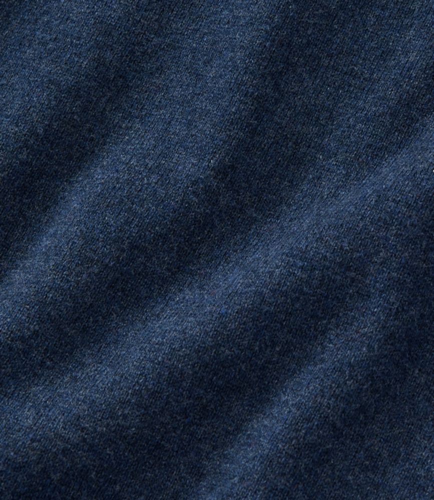 Men's All Seasons Cotton Blend Sweater, Long-Sleeve Polo, Classic Navy Heather, small image number 7