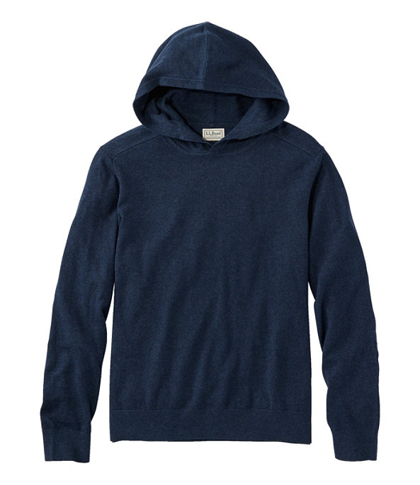 Men's All Seasons Cotton Blend Sweater Hoodie, Classic Navy Heather, large image number 0