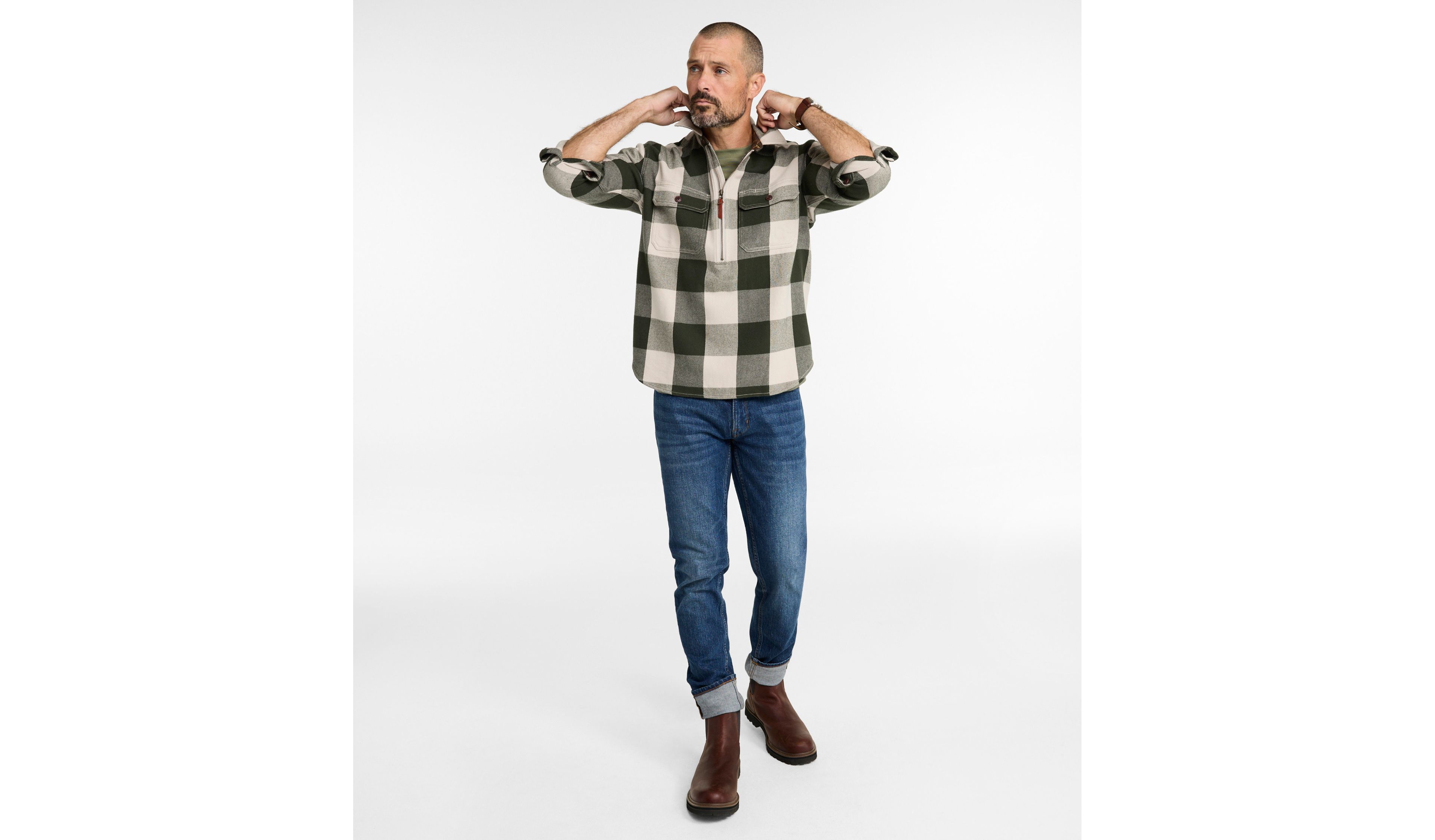 Men's Signature Fisherman Twill Shirt, Traditional Fit