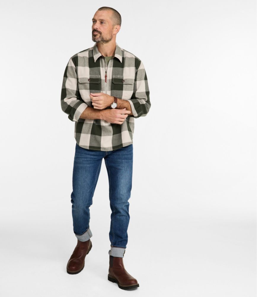 Men's Signature Fisherman Twill Shirt, Deep Sable, small image number 7