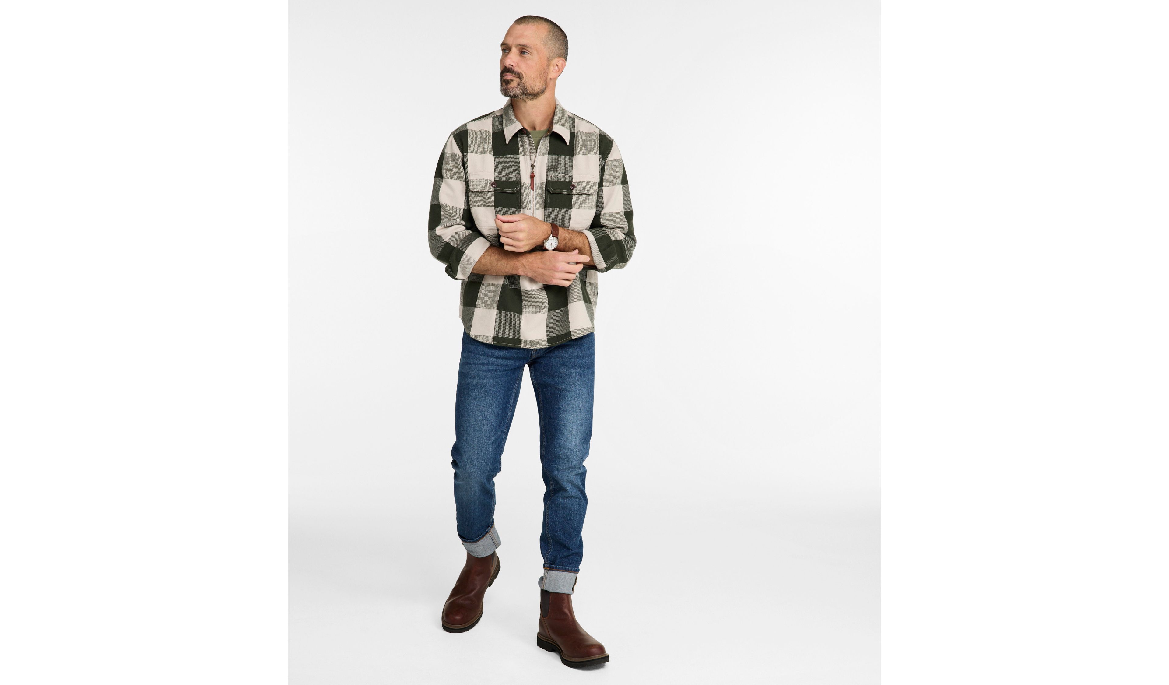Men's Signature Fisherman Twill Shirt, Traditional Fit