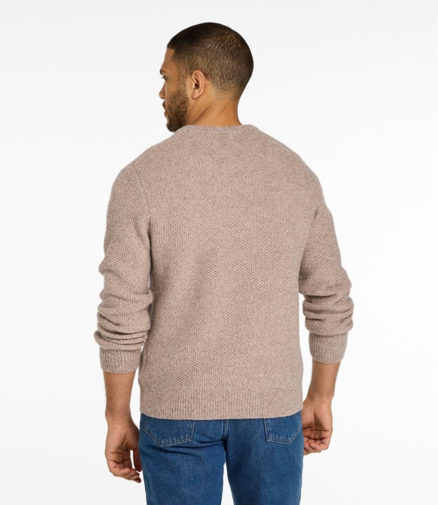 Men's Heritage Honeycomb Sweater, Crewneck, Dark Bronze Heather, small image number 3